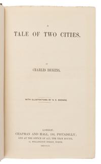DICKENS, Charles (1812-1870). Tale of Two Cities . London: Chapman and Hall, 1859.