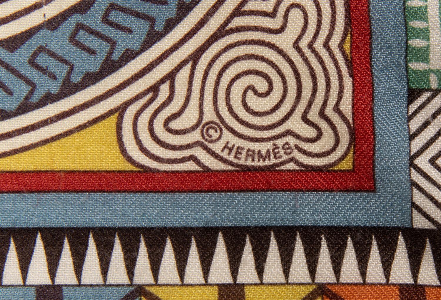 Hermès Cashmere/Silk Scarf