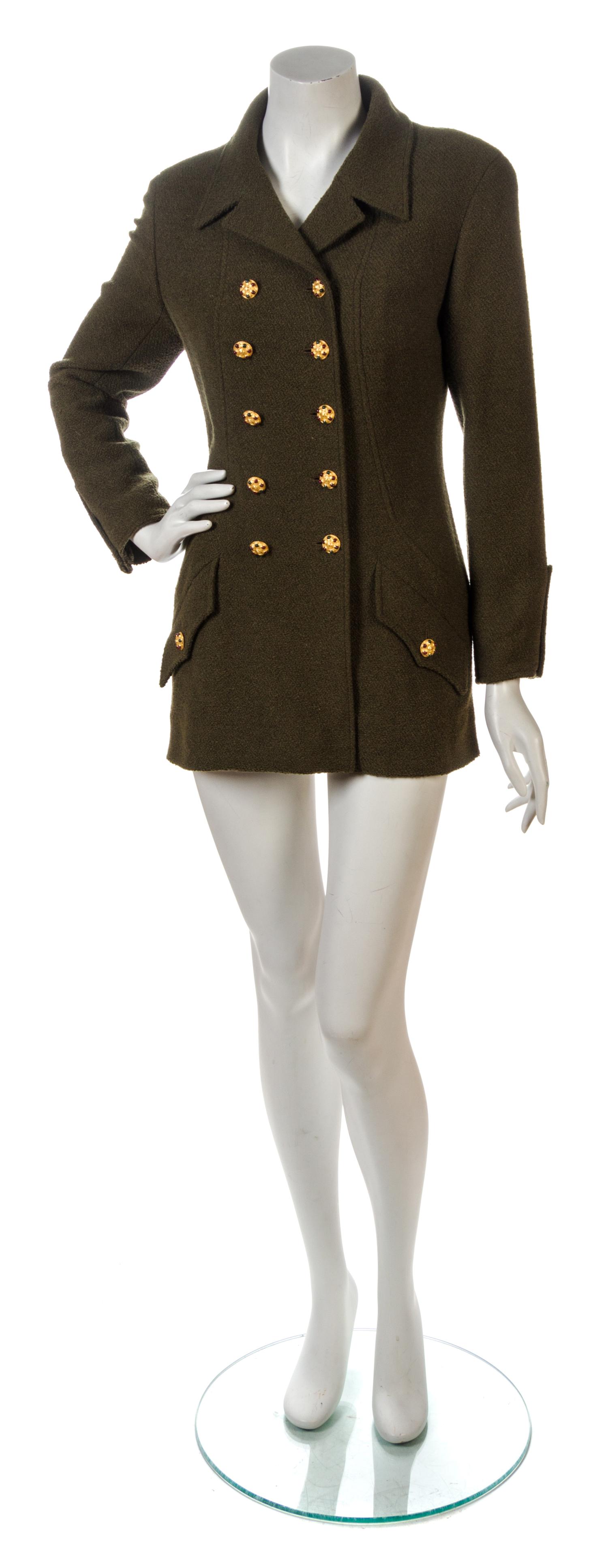 Two Chanel Double Breasted Wool Jackets,