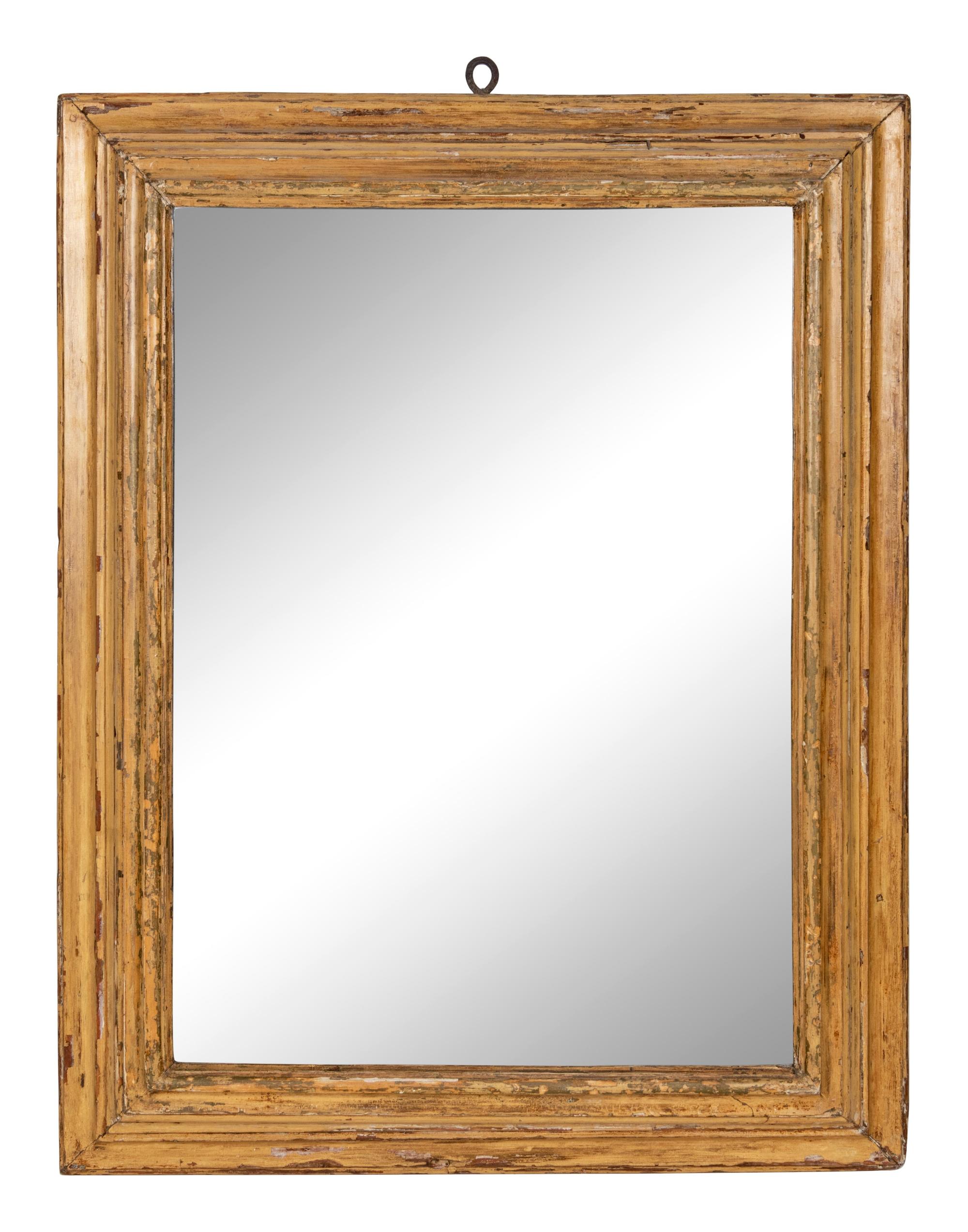 A Continental Painted Mirror