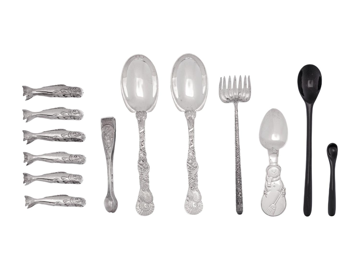 A Collection of Tiffany & Co. Silver Flatware Articles