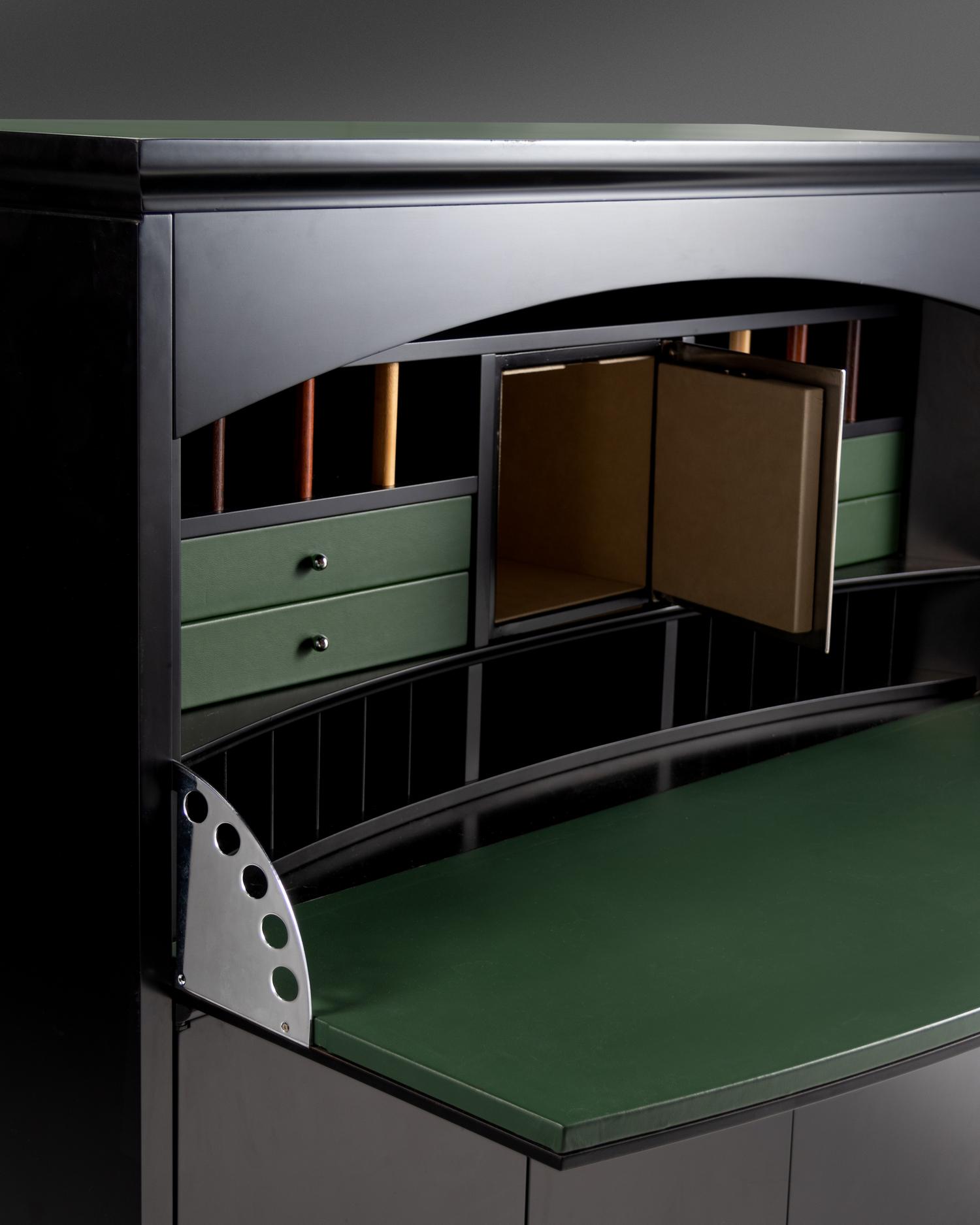 Drop-Front Desk, Tecno, Italy
