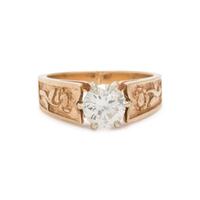 YELLOW GOLD AND DIAMOND RING