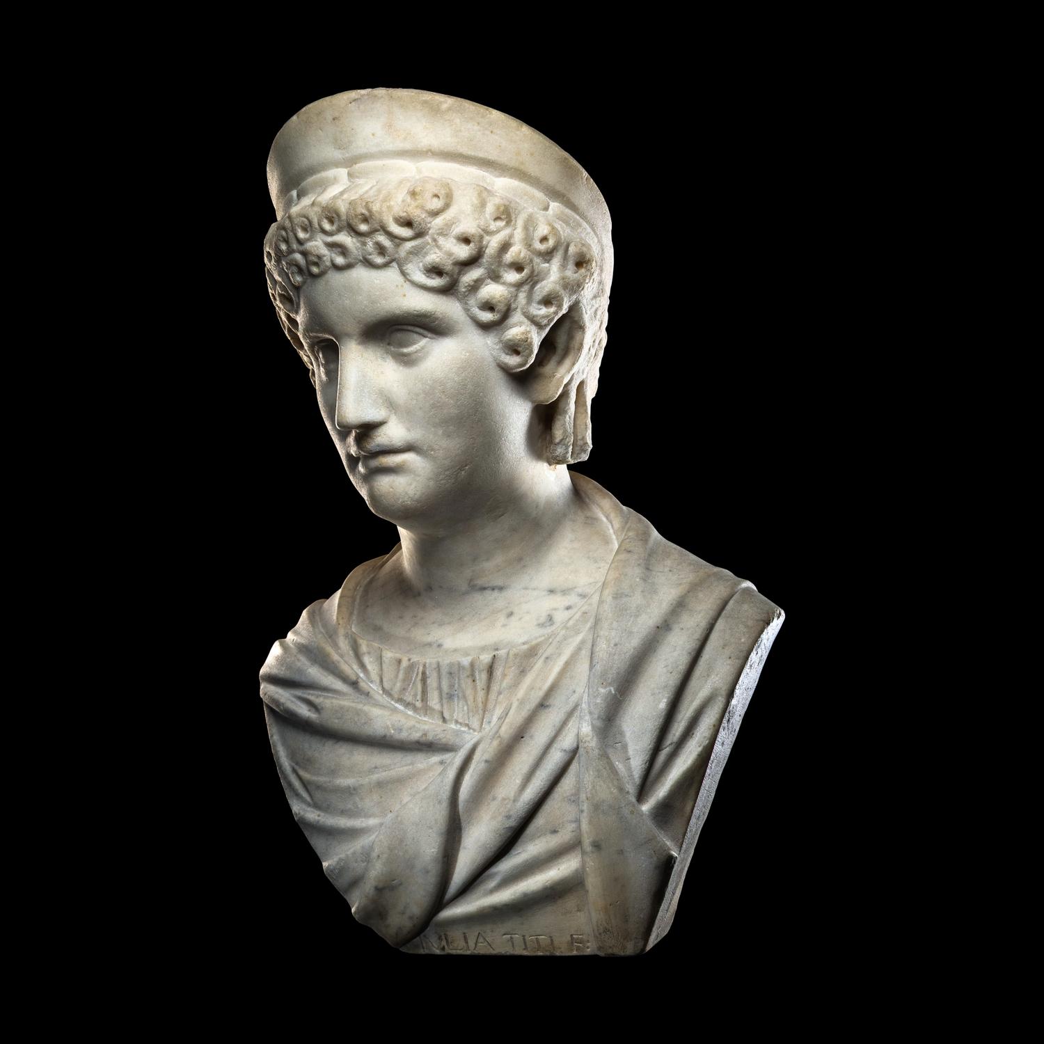 A Roman Marble Portrait Head of an Empress