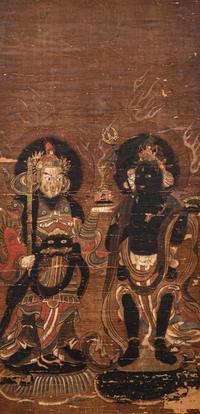 A Set of Six Japanese 'Buddhist' Paintings