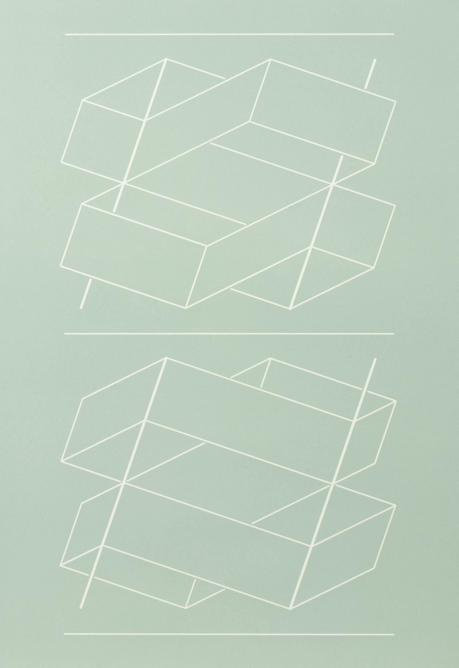 White Embossing on Gray: I-X (complete series)