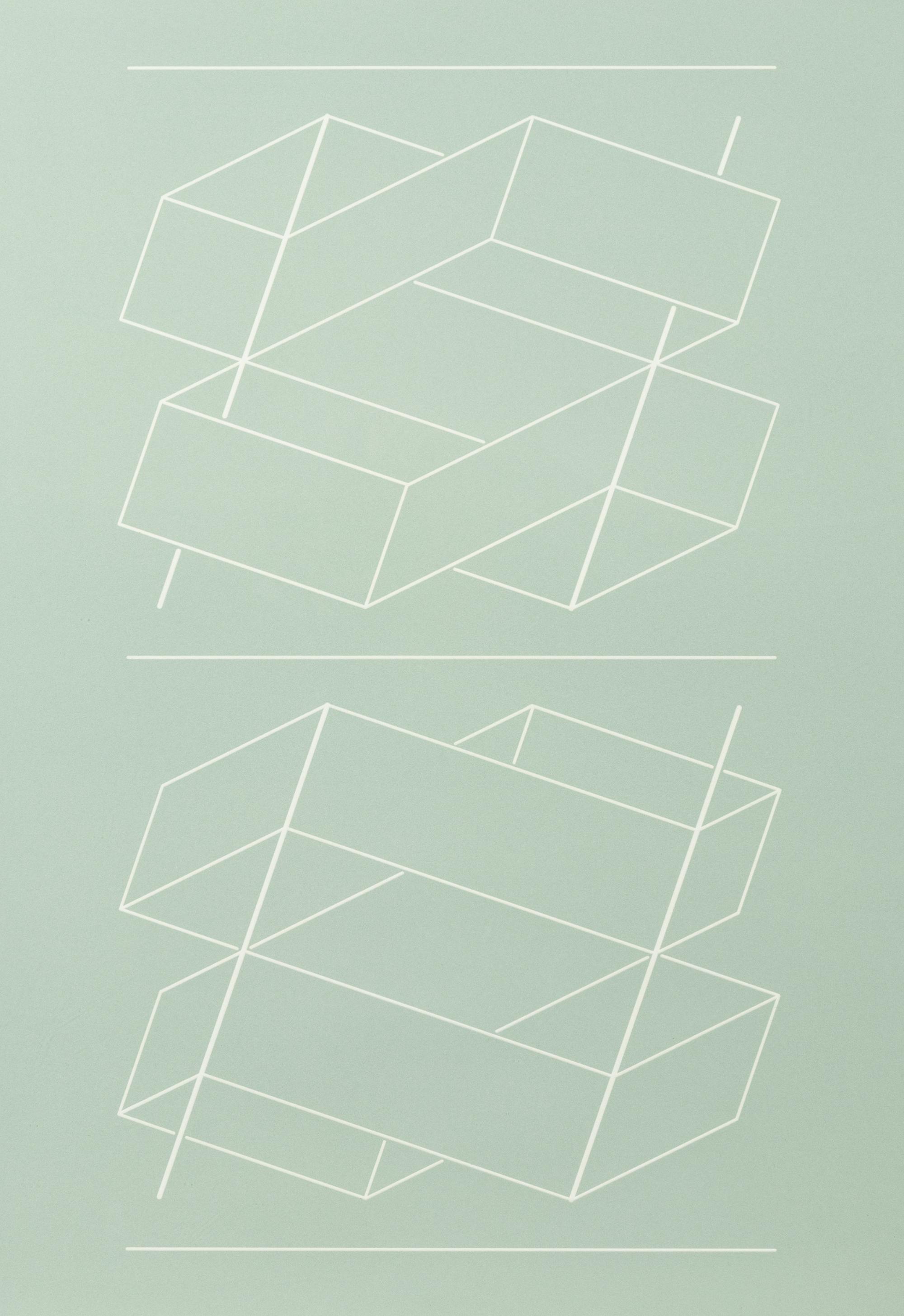 White Embossing on Gray: I-X (complete series)