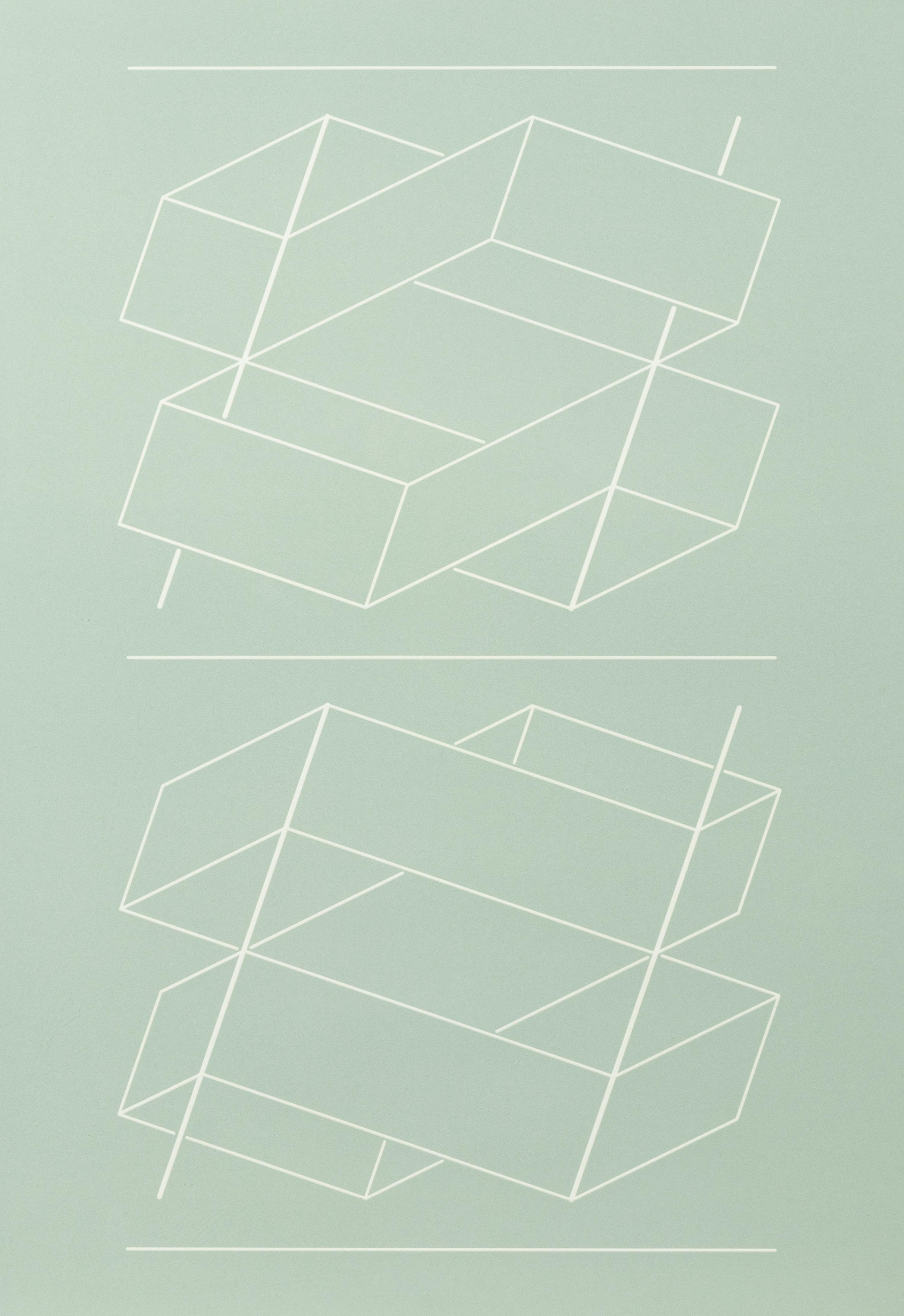 White Embossing on Gray: I-X (complete series)