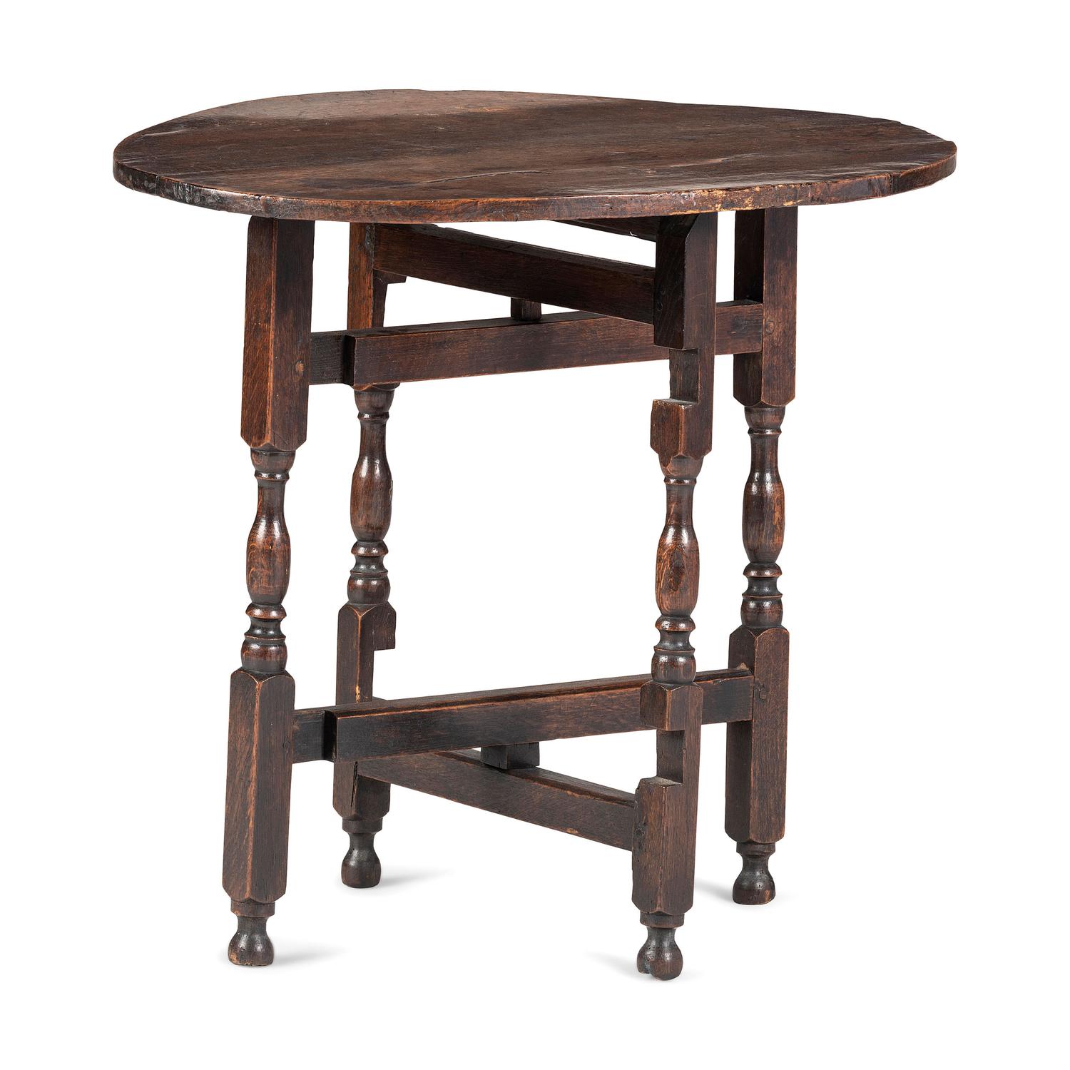 A William and Mary Walnut Low Tavern Table
