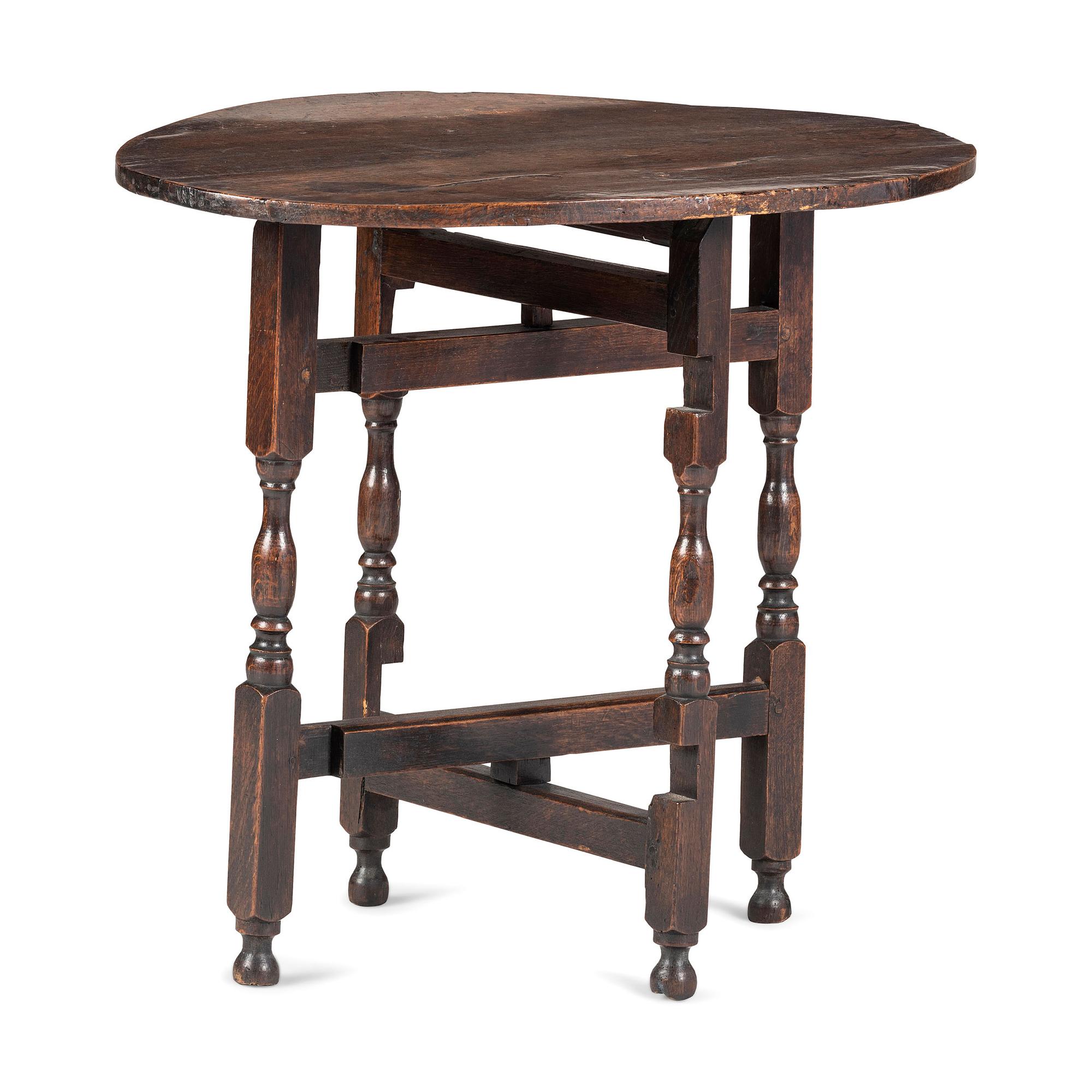 A William and Mary Walnut Low Tavern Table