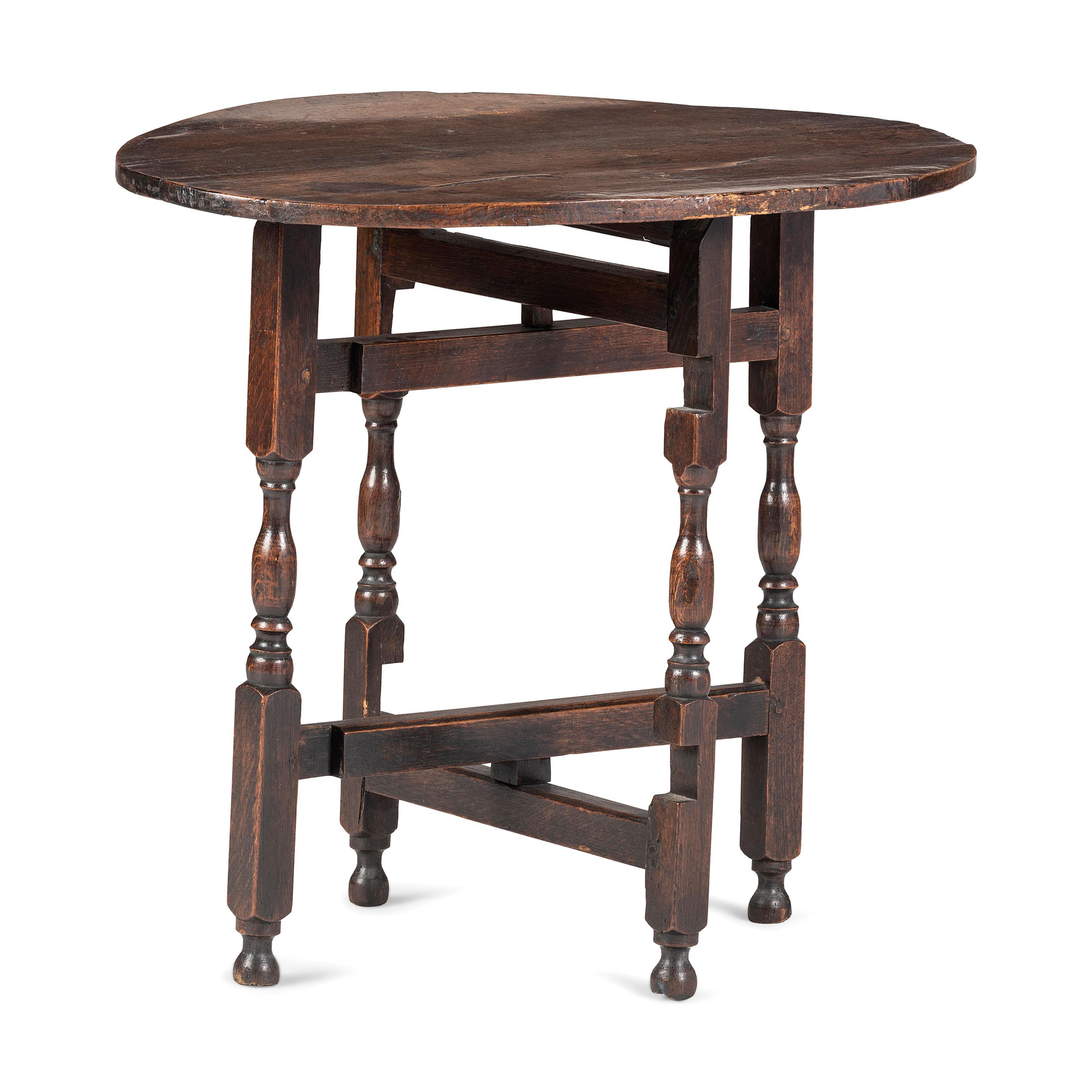 A William and Mary Walnut Low Tavern Table