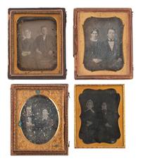 [EARLY PHOTOGRAPHY]. 27 quarter plate daguerreotypes of couples.