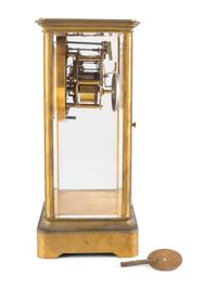 A Brass Mantel Clock