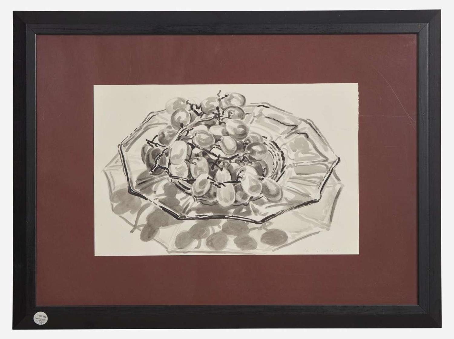 Janet Fish (American, B. 1938) - Grapes on a Plate