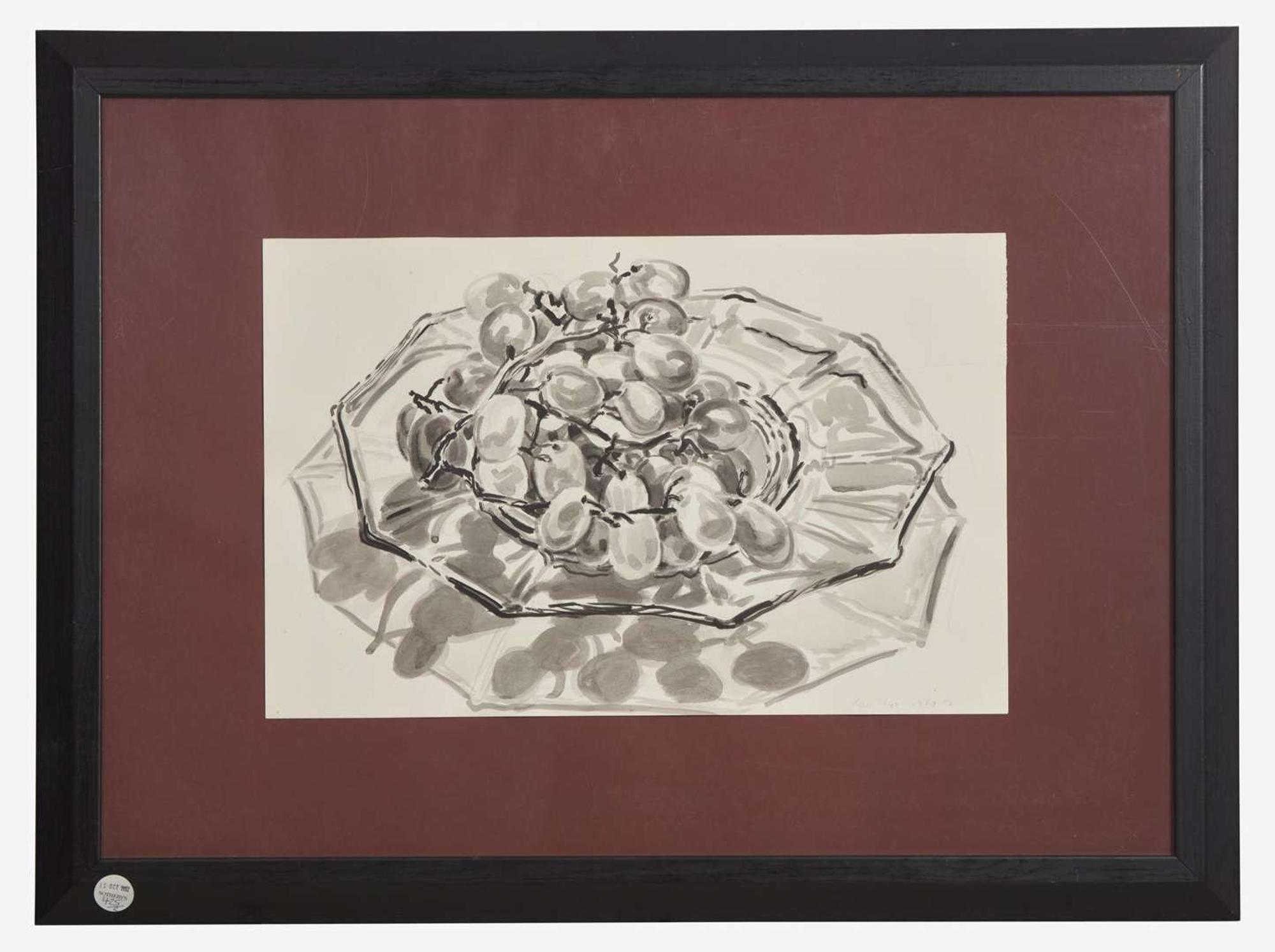 Janet Fish (American, B. 1938) - Grapes on a Plate