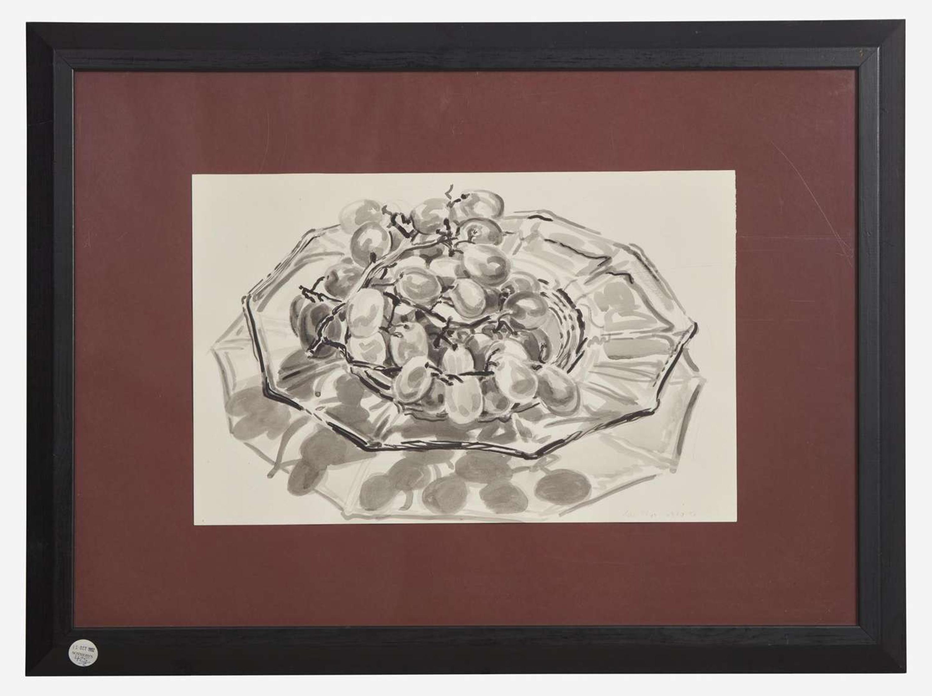 Janet Fish (American, B. 1938) - Grapes on a Plate