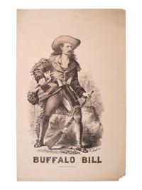 [WILD WEST SHOWS] -- [POSTER]. Buffalo Bill . Philadelphia, PA: Jackson's Printing House, ca 1872-1877.