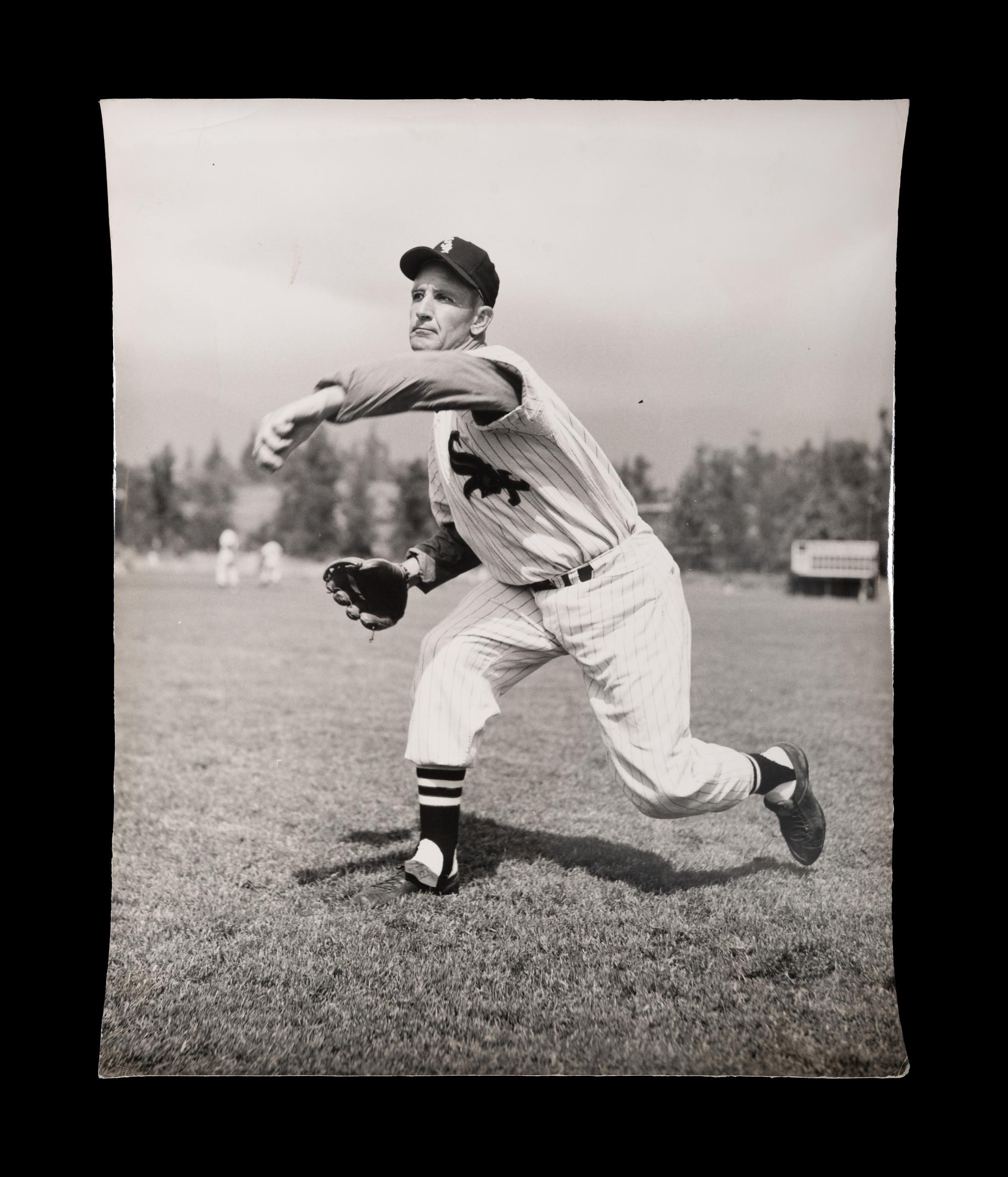 A Group of 1950s Comiskey Park Chicago White Sox Signed Type One Photographs and Ephemera Including Nellie Fox Signed Photograph,