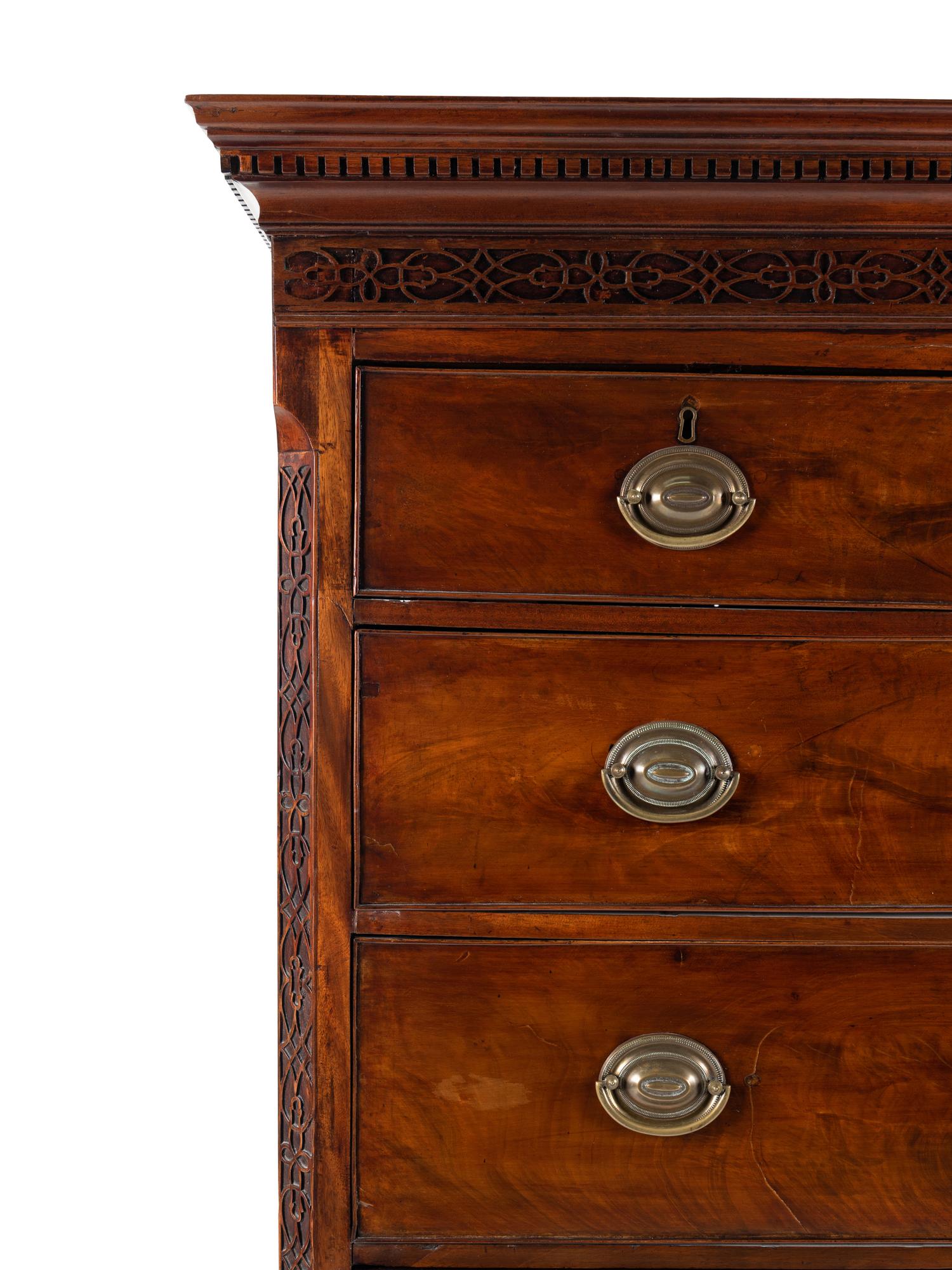 A George III Mahogany Chest-on-Chest