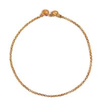 A Possibly Ancient Yellow Gold Necklace with Double Head Clasp, 12.60 dwts.