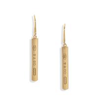 TIFFANY & CO., YELLOW GOLD '1837' EARRINGS