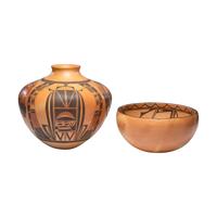Large Hopi Pottery Bowl and Jar