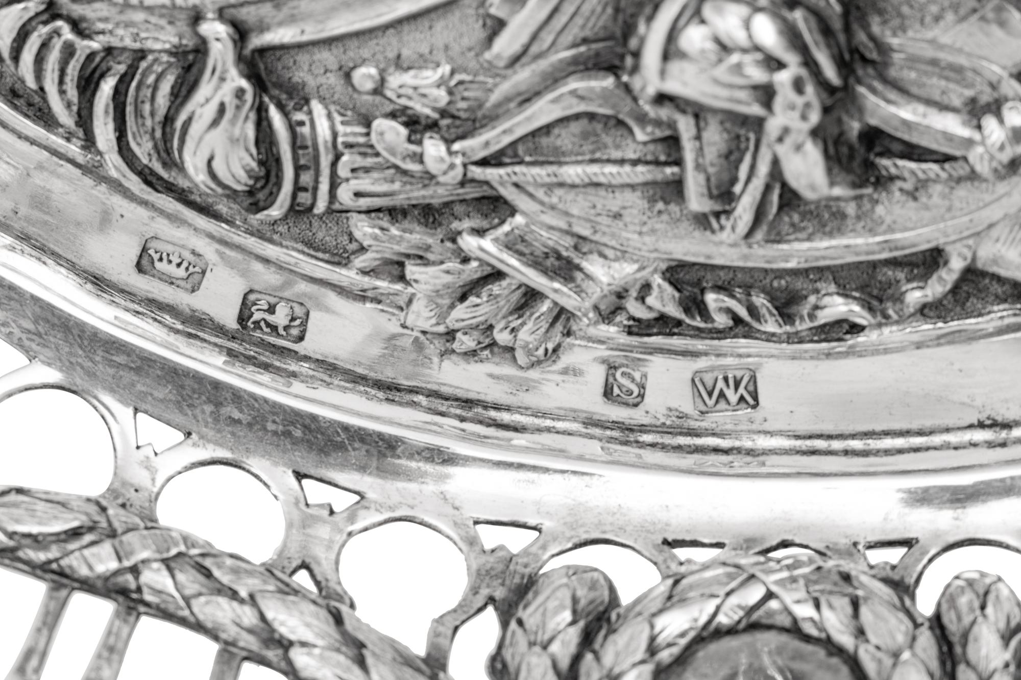 A Continental Silver Centerpiece Basket