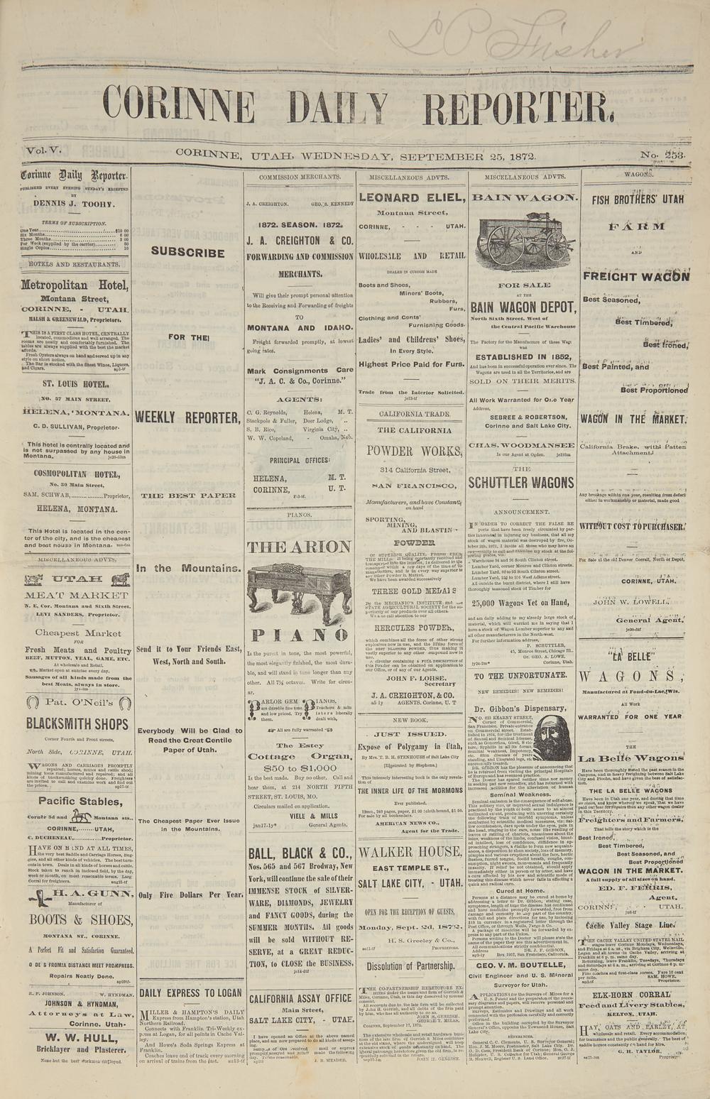 [Mormonism] S ubstantial and Nearly Consecutive Run of an Anti-Mormon Newspaper