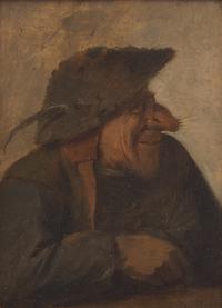 Circle of Adriaen Brouwer (Flemish, born c. 1605-1638) — Caricature of a Man in Profile