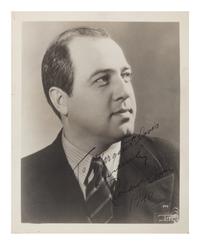 [20TH-CENTURY OPERA SINGERS]. A group of 6 photographs of opera singers from the 1940s, most signed, comprising images of: