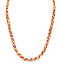 An 18 Karat Yellow Gold and Ruby Necklace, 19.90 dwts.