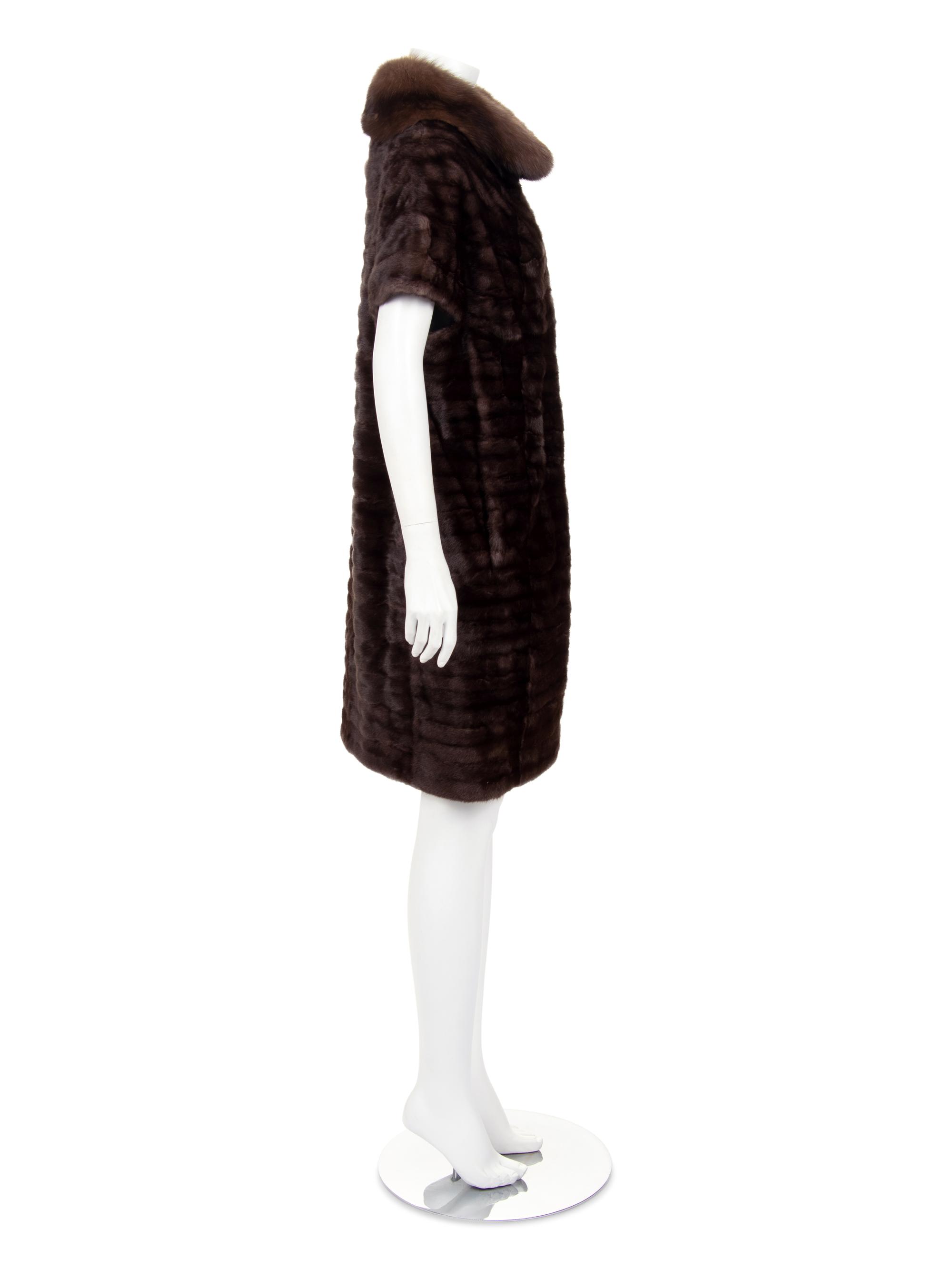 J. Mendel Ermine Jacket with Sable Collar