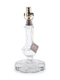 A Cut Glass Oil Lamp