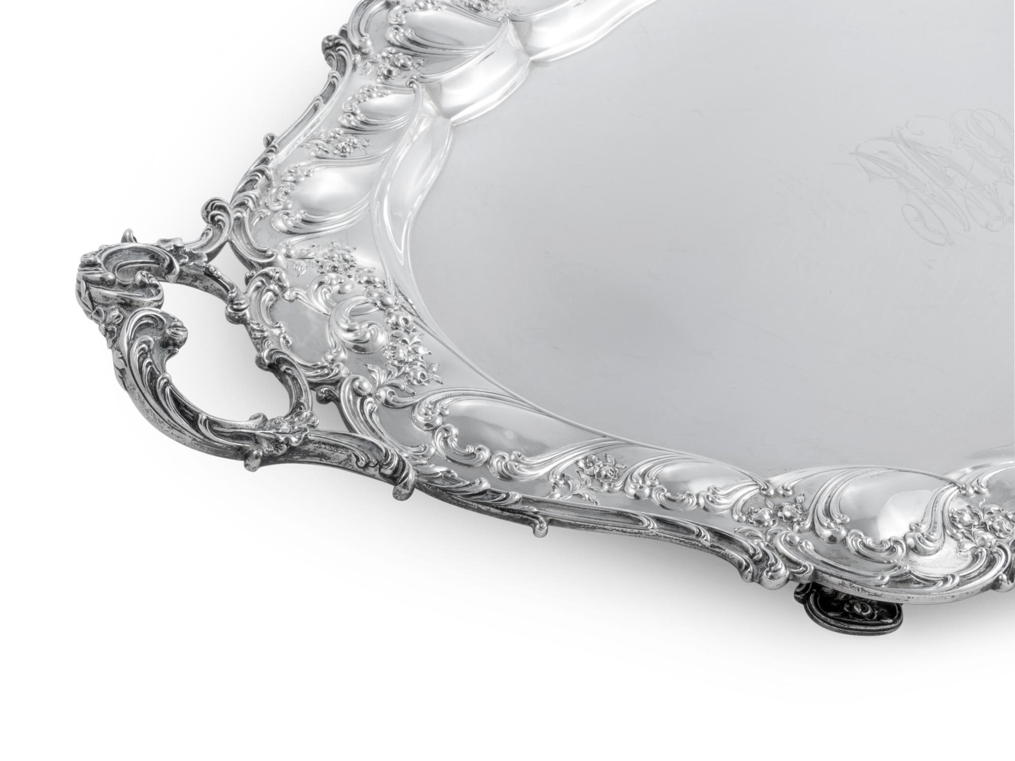 An American Silver Serving Tray
