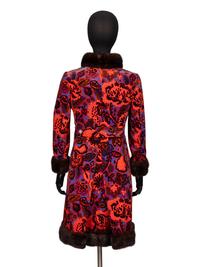 Bill Blass for Maurice Rentner, Velvet Printed Coat