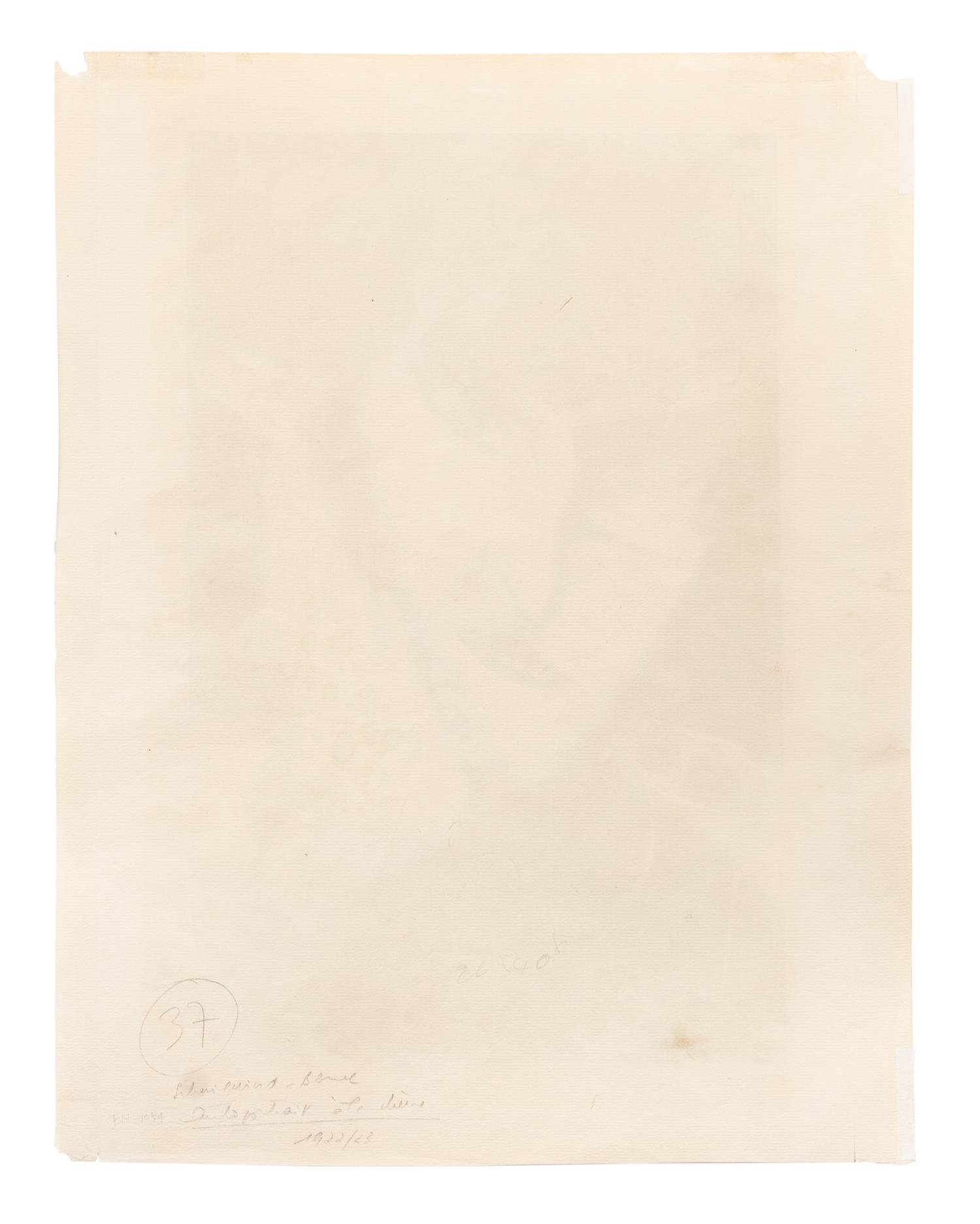 Auto-portrait avec chèvre , 1922-23