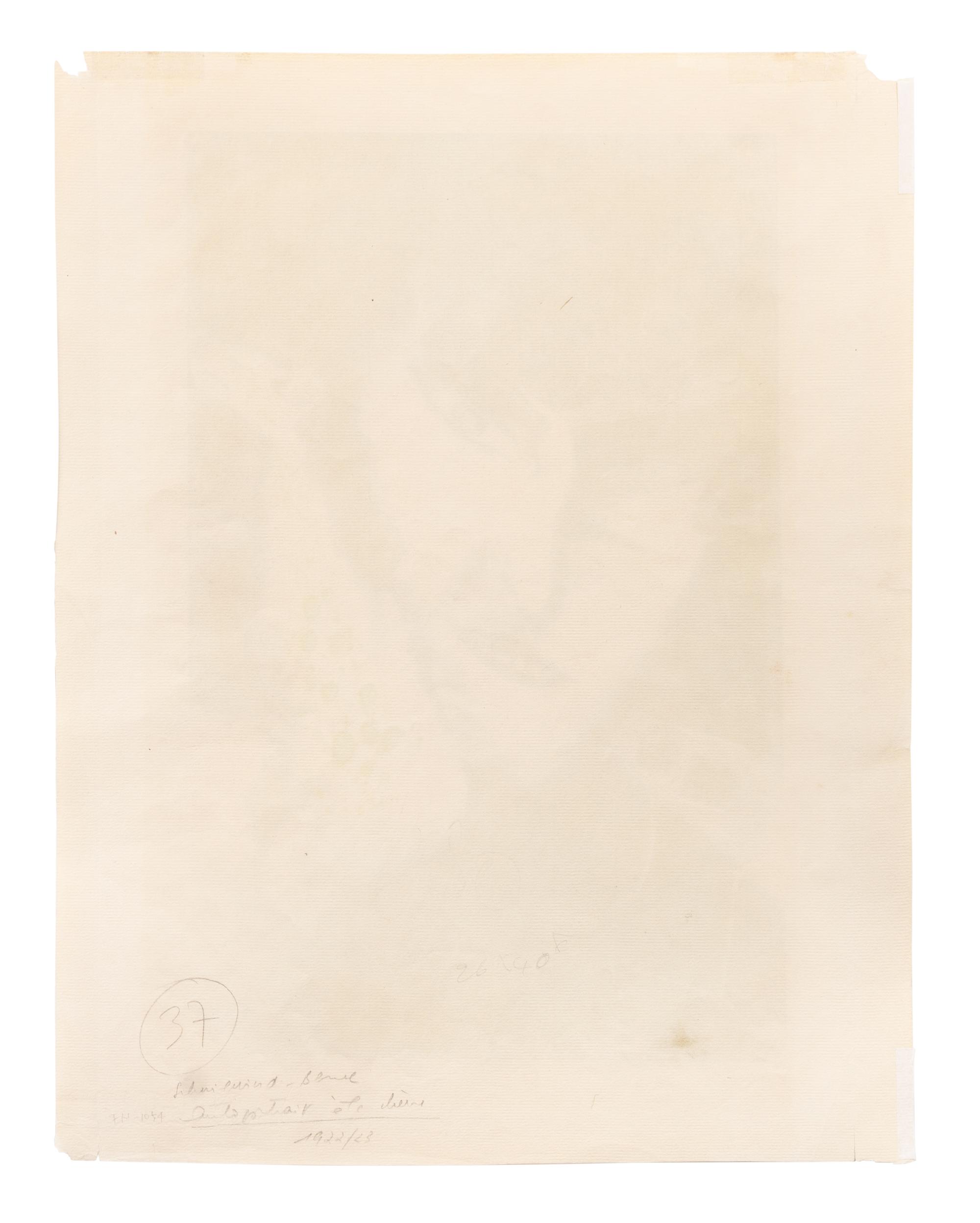 Auto-portrait avec chèvre , 1922-23
