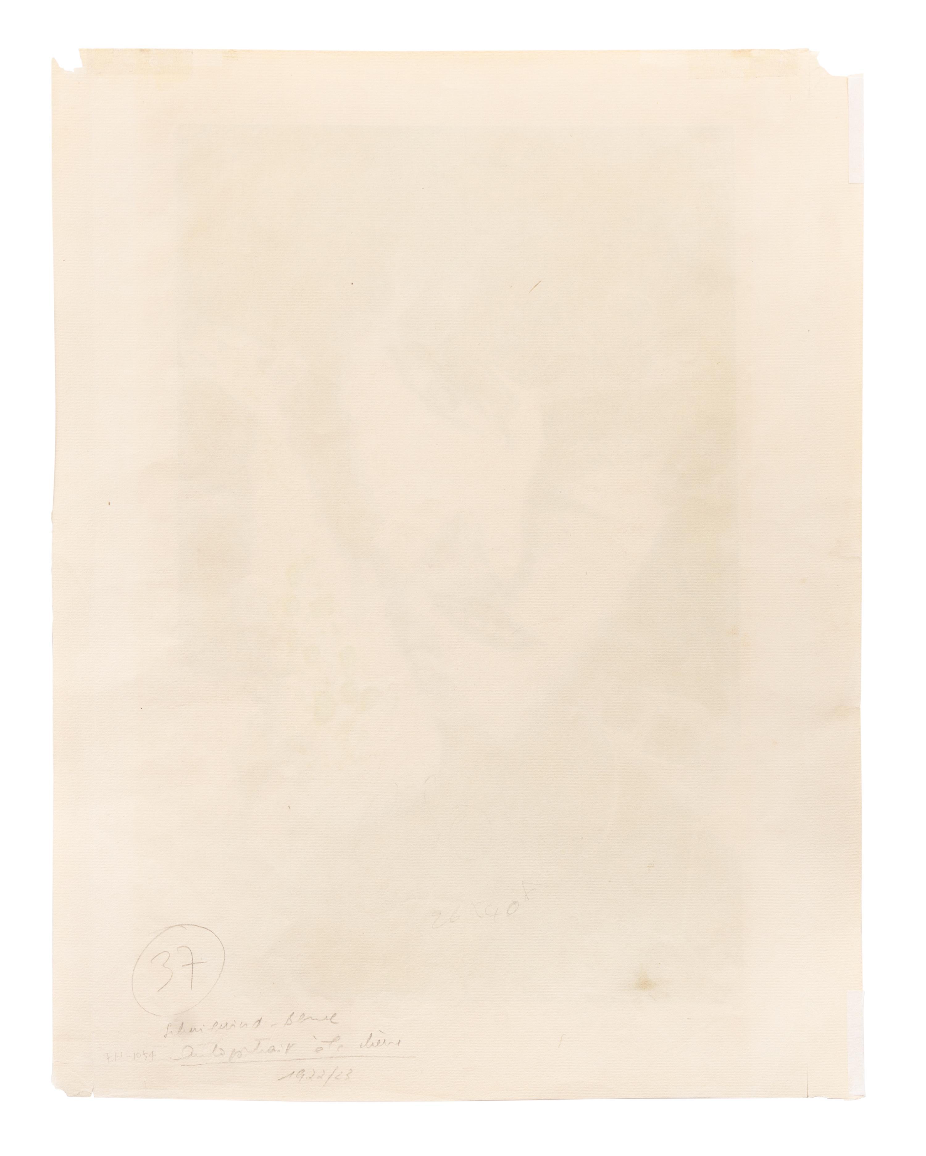 Auto-portrait avec chèvre , 1922-23
