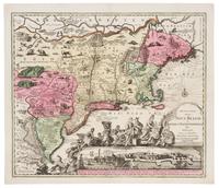 SEUTTER, Matthias (1678-1757). Recens edita totius Novi Belgii in America Septentrionali. [Augsburg, ca 1730].