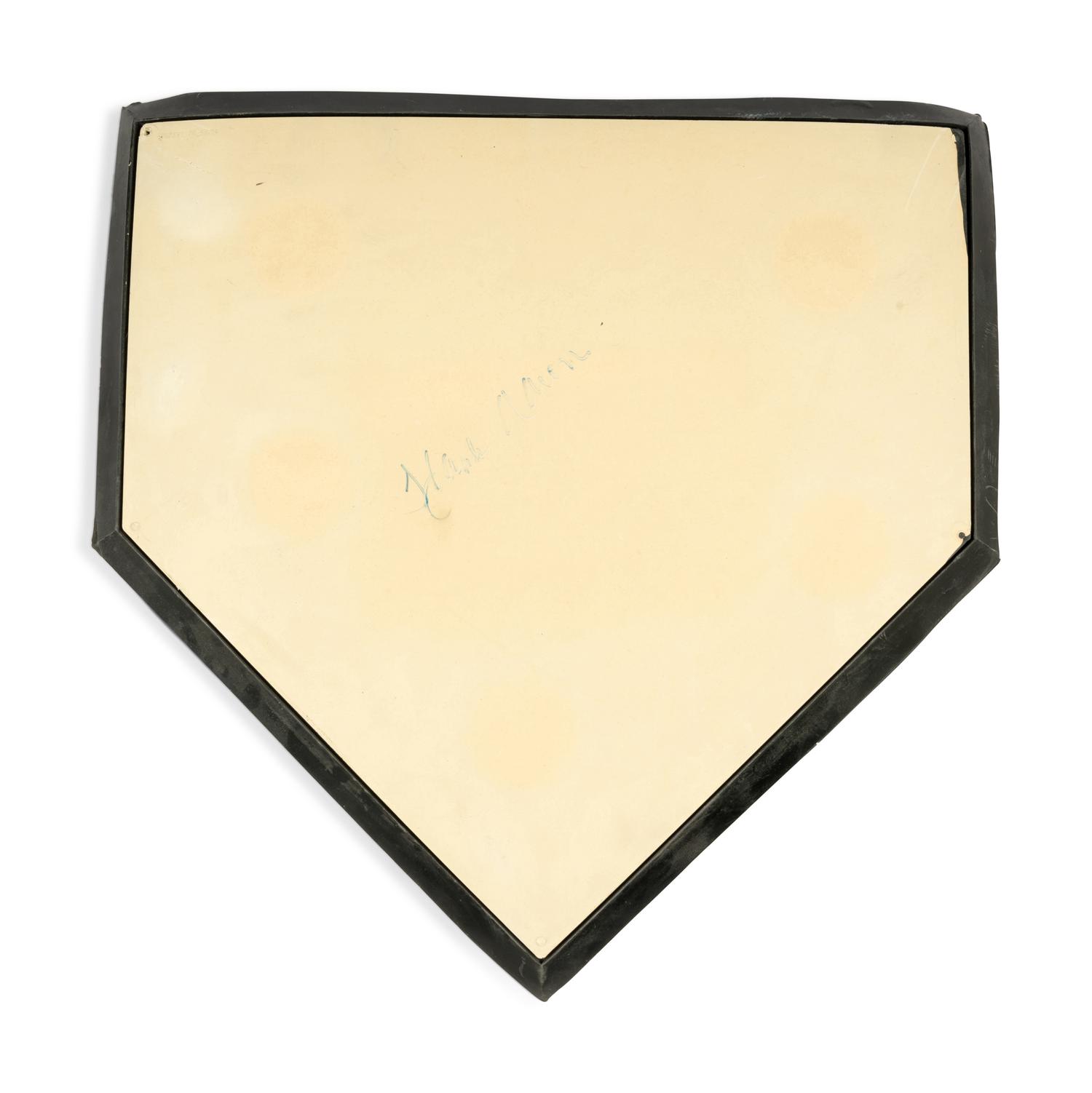An Uncommon Hank Aaron Signed Autograph Home Plate (Beckett Authentication Services)