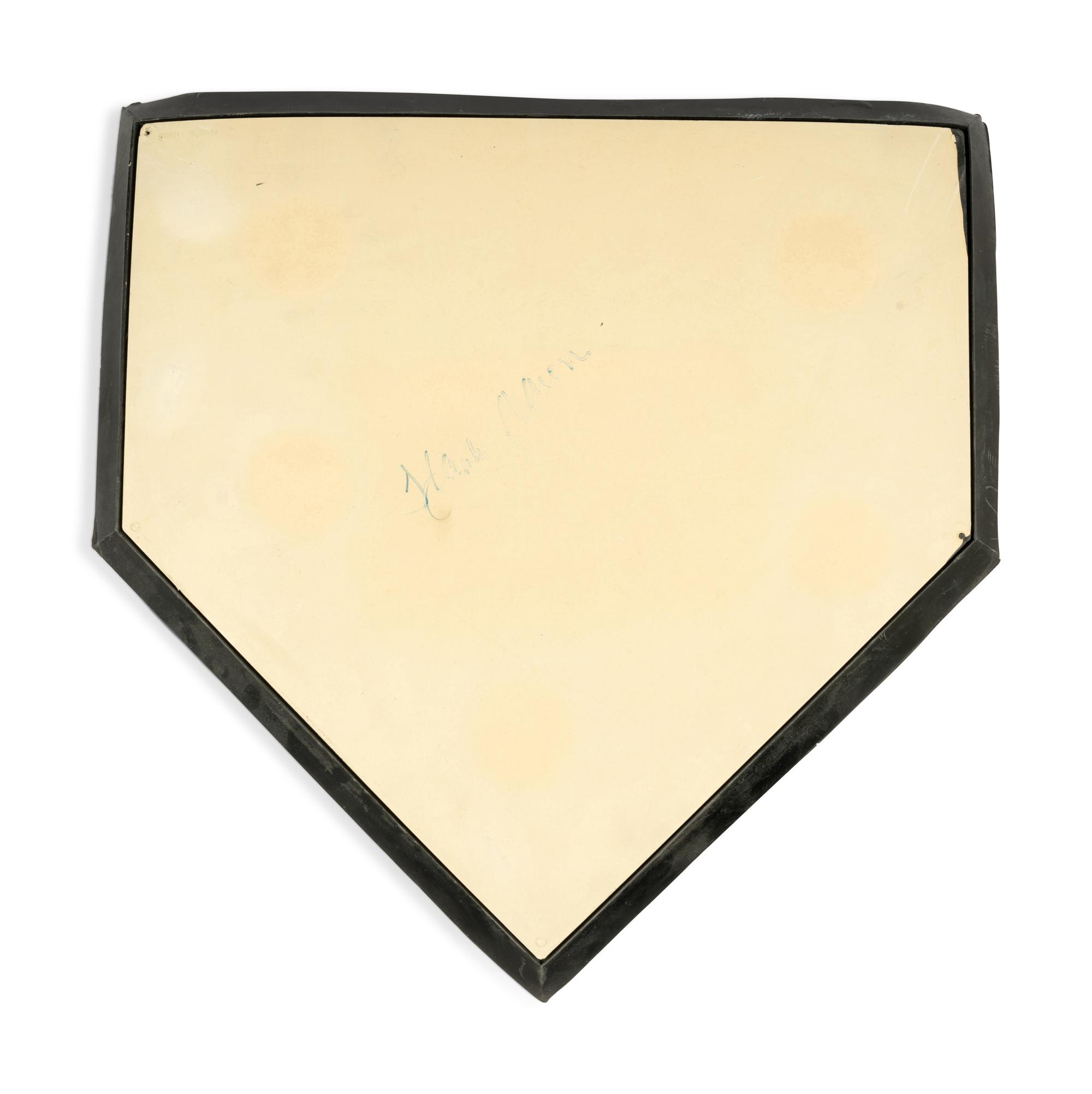An Uncommon Hank Aaron Signed Autograph Home Plate (Beckett Authentication Services)