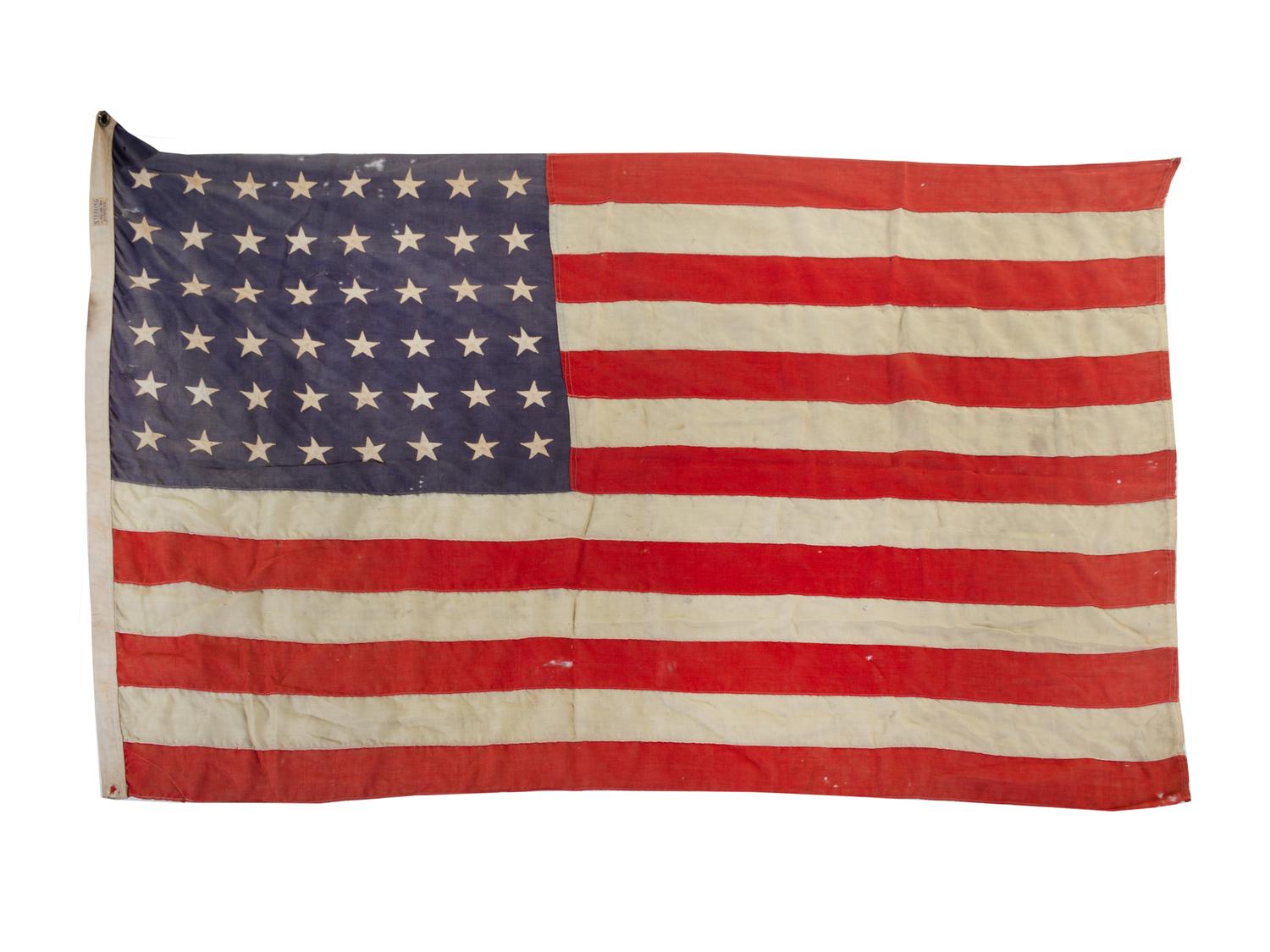 Three 48-Star American Flags