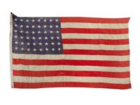 Three 48-Star American Flags