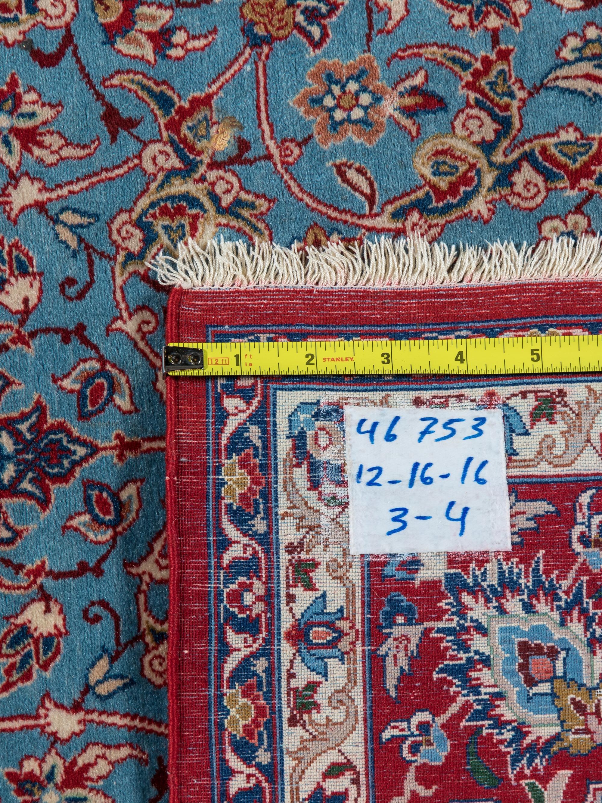 A Signed Isfahan Wool Rug