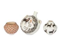 Group of Polychrome Pottery