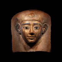 An Egyptian Cartonnage Mummy Mask