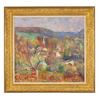 Clarence Raymond Johnson (American, 1894-1981) — Lambertville in Spring