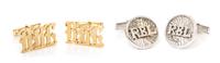 A Collection of 18 Karat Gold Cufflinks, 17.50 dwts.