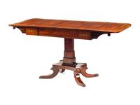 A Regency Brass-Inlaid Rosewood Sofa Table