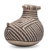 Ancestral Pueblo Black-on-White Duck Effigy Pottery Pitcher